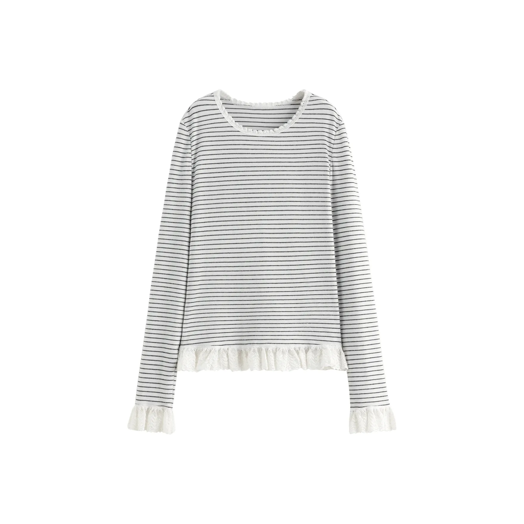 FANSILANEN Т-рубашка с оборочным рукавом женская