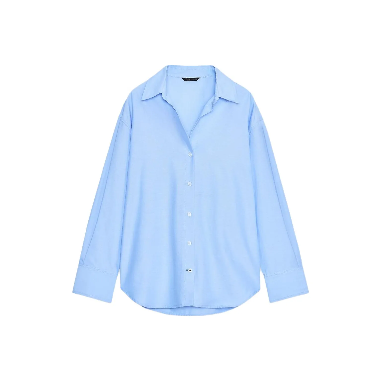 ZARA Небесно-голубой Женские Рубашки