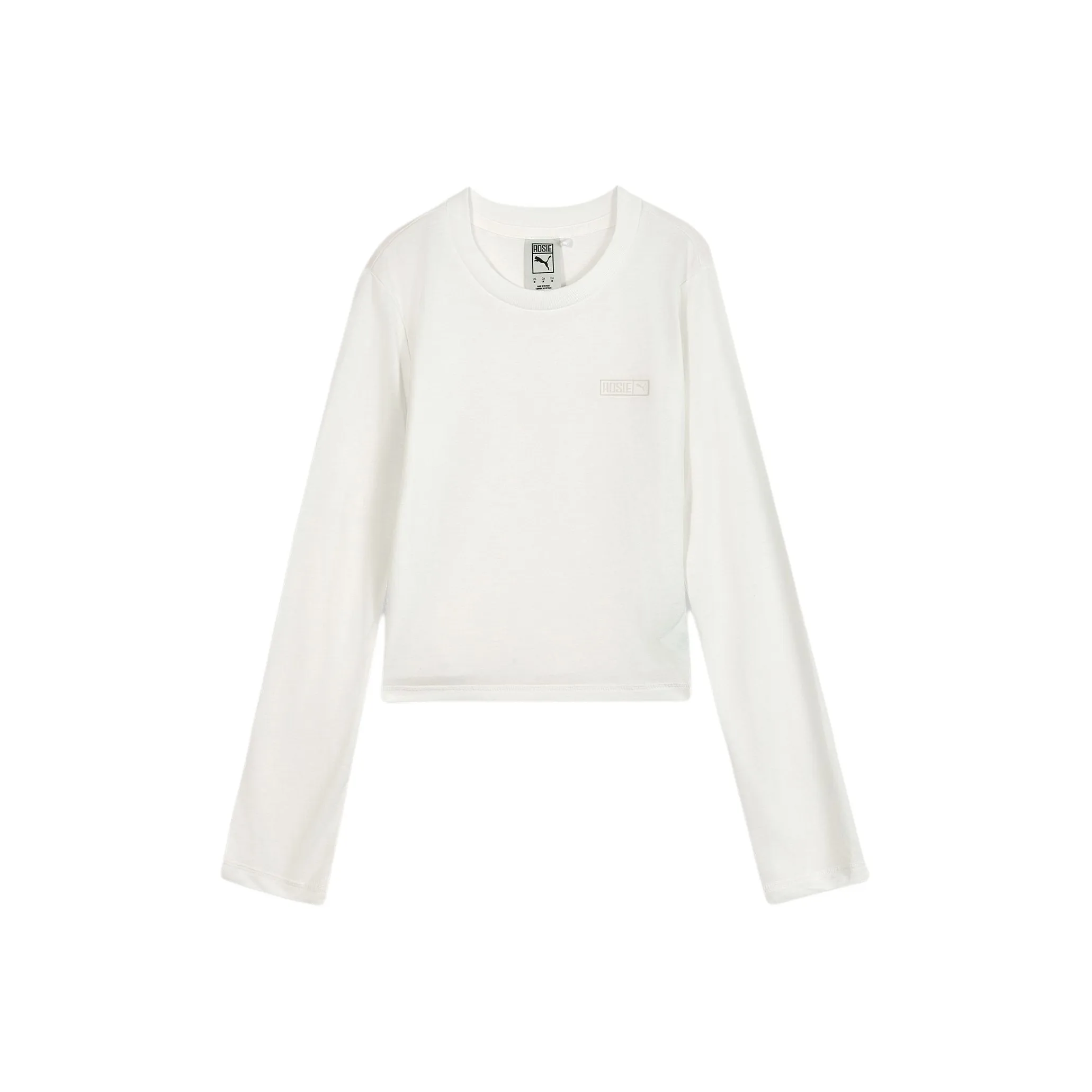 PUMA x ROSÉ Стандартный Маленький Логотип Футболка Женская Белая