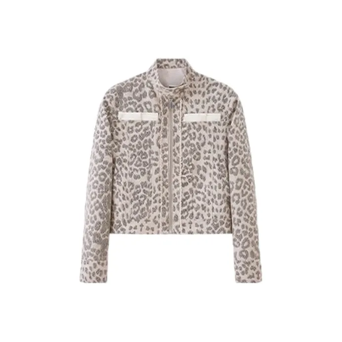 COVT Абрикос с леопардовым принтом женские куртки