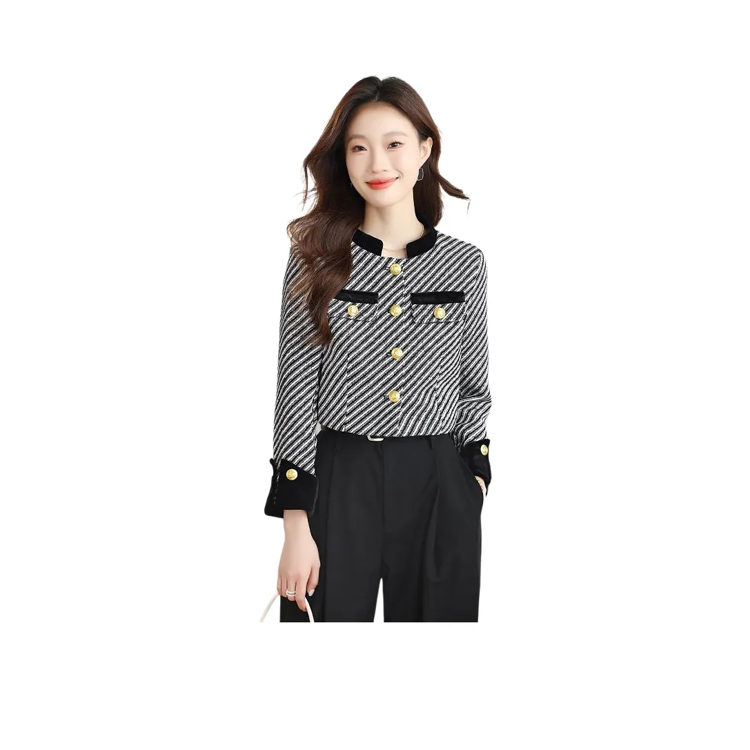 ZUKIZUKI Полосатая куртка женские короткое пальто