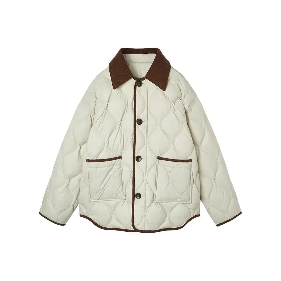 OYANXI Зеленый Женский Пуховик