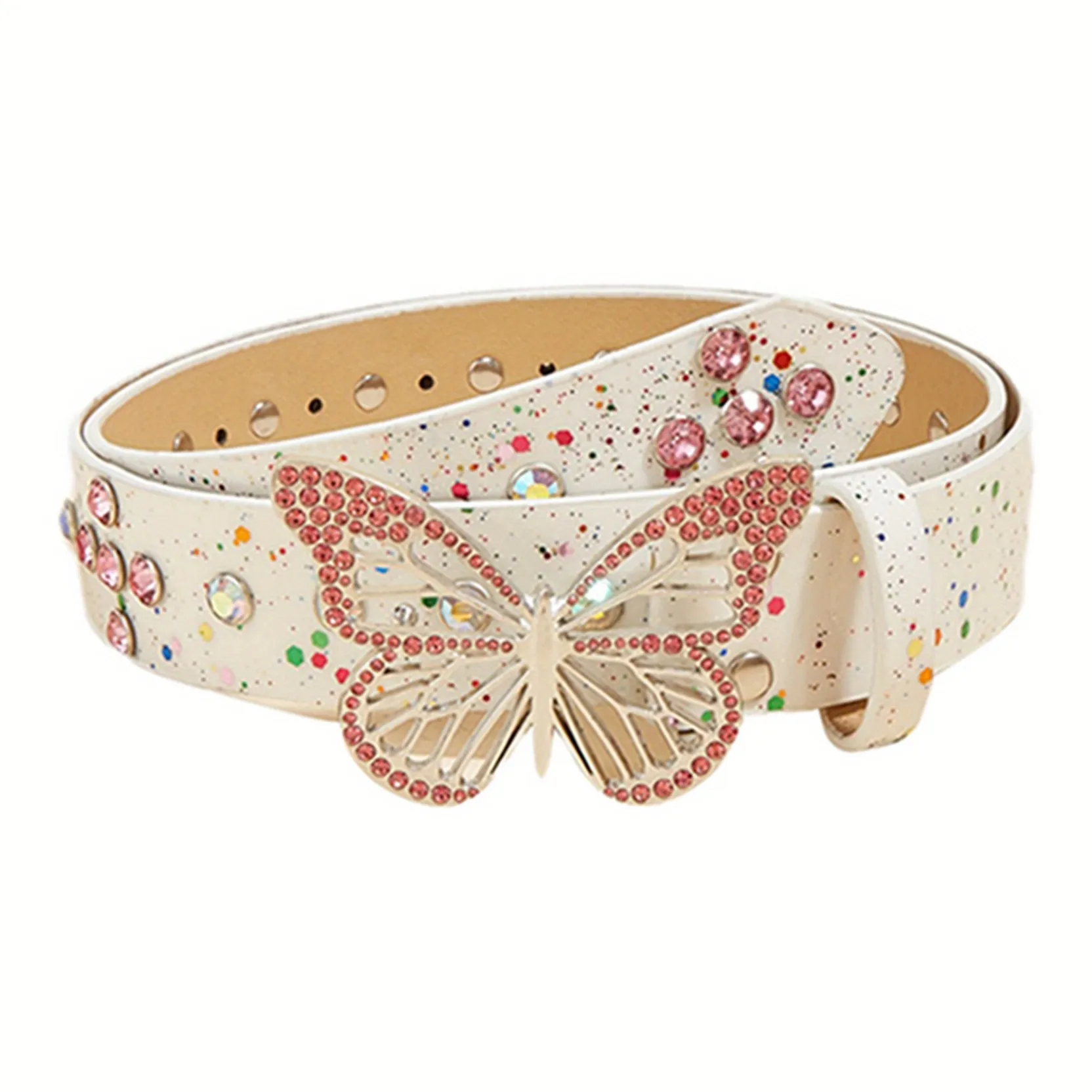 FUO ПУ (полиуретан) Сплав Стразы Кожаные ремни Женские 3,3 см