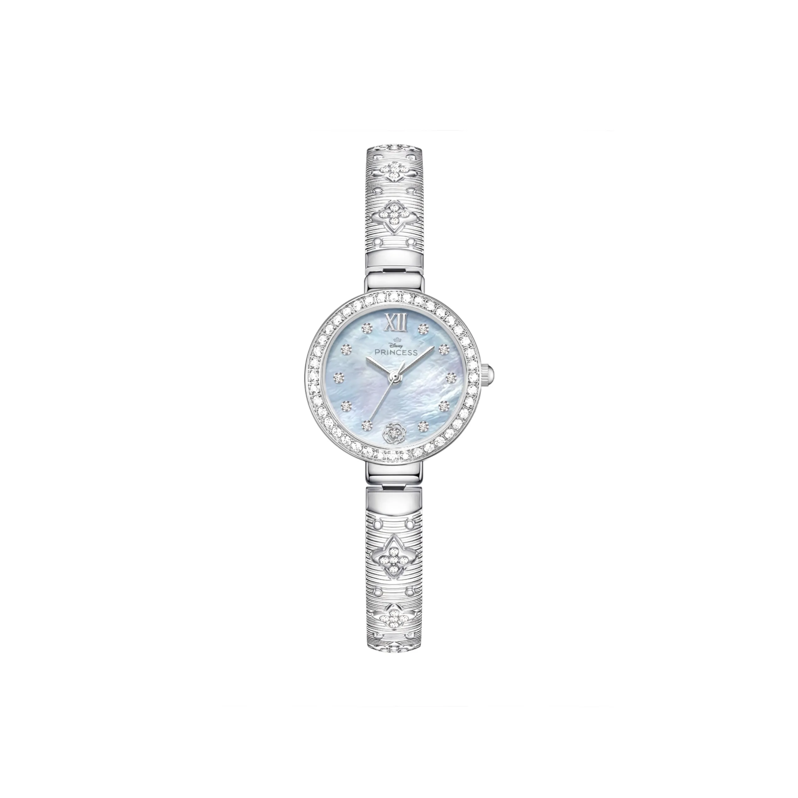 Disney Princess Кварцевый механизм Часы Женские Жемчужная раковина Циферблат Цвет