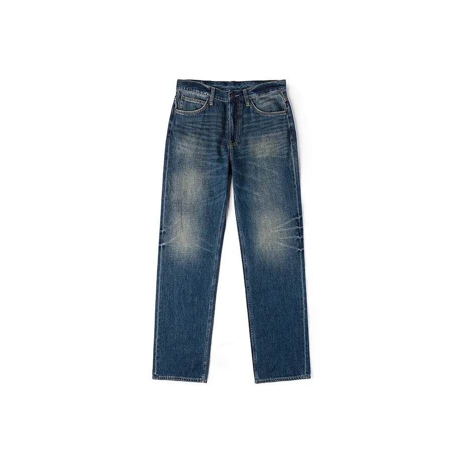 Lee Темно-синий Мужской Джинсы