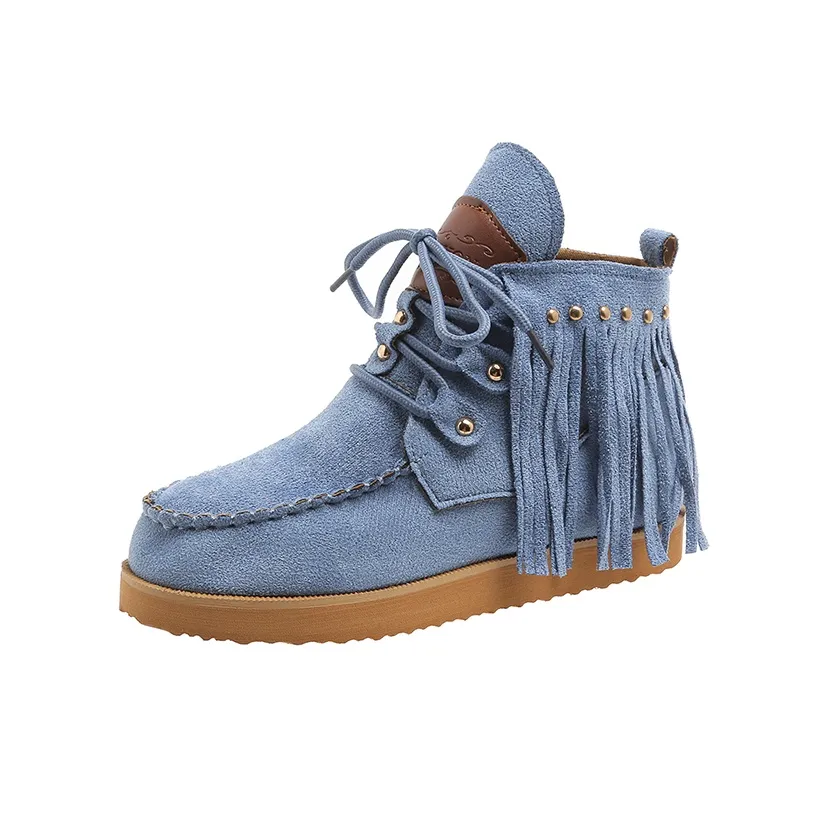 WUJI Короткий Легкий Кисточка Женские Ботинки