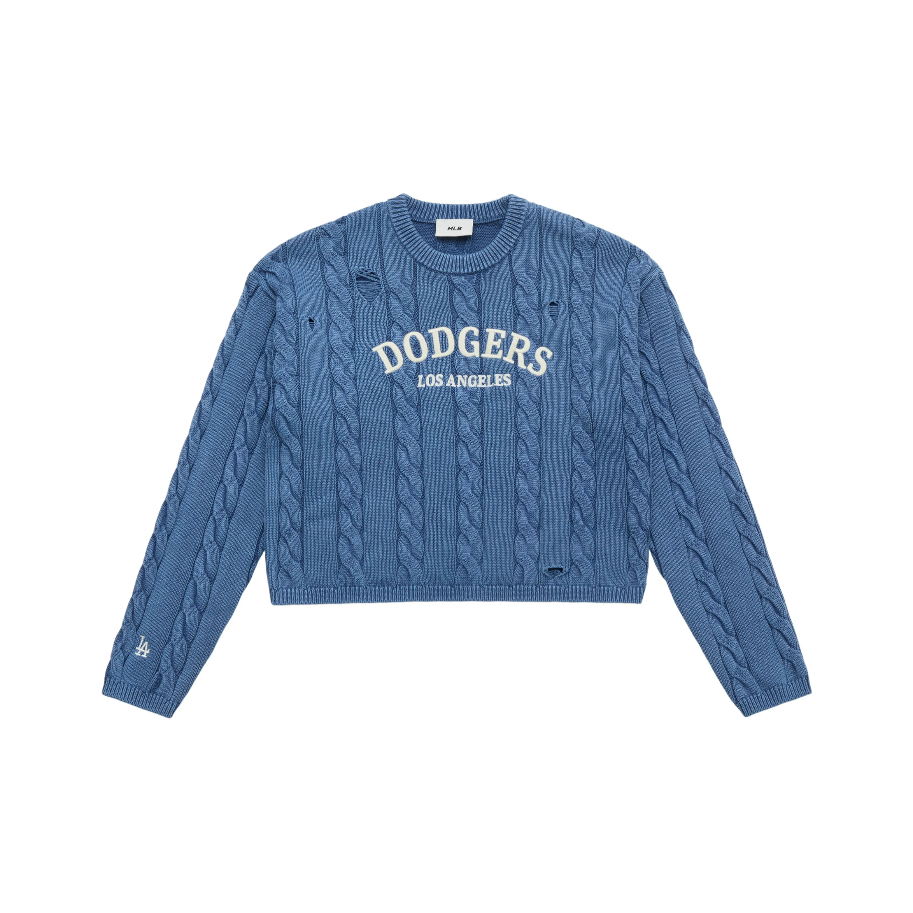 MLB Preppy Style Collection Los Angeles Dodgers 25FW Свитер Женский Глубокий Фиолетовый
