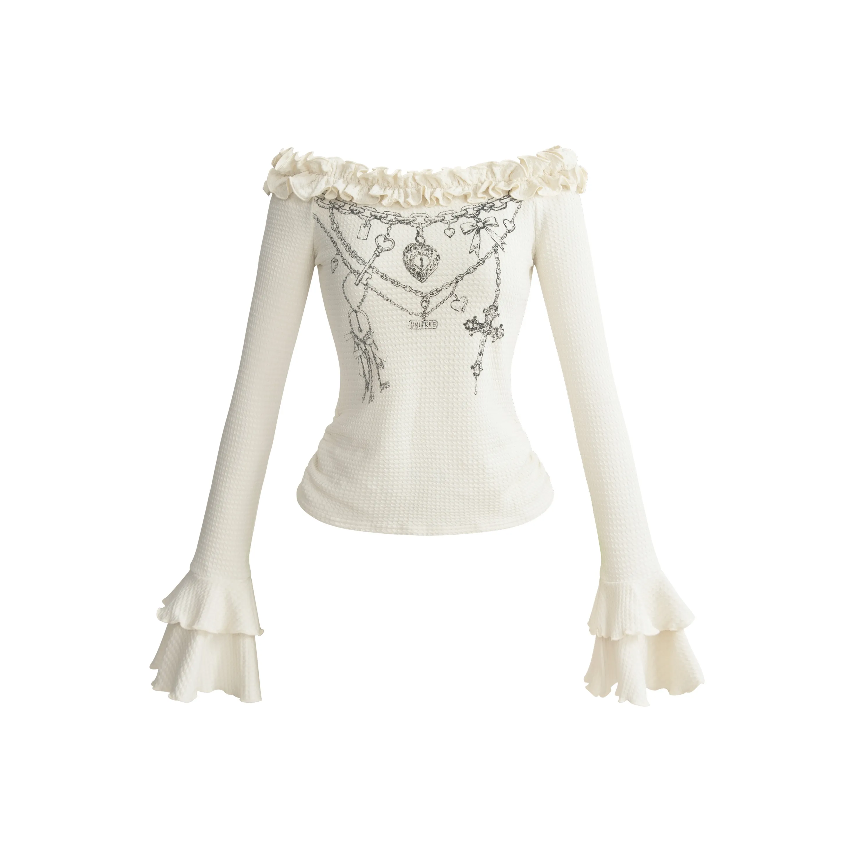 UNIFREE Экрю Женские T-рубашки