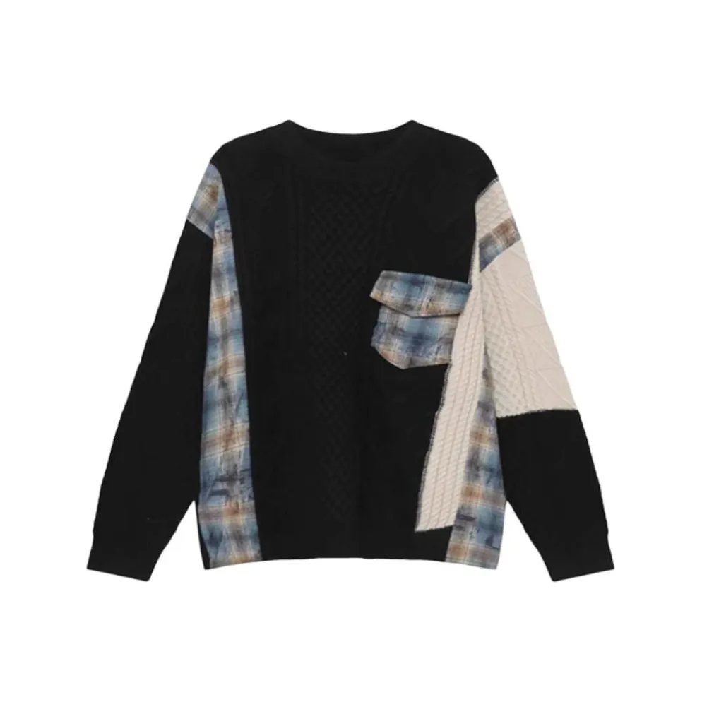 IUNOP Свободный крой Lazy Hip Hop С манжетами Трикотаж Женский