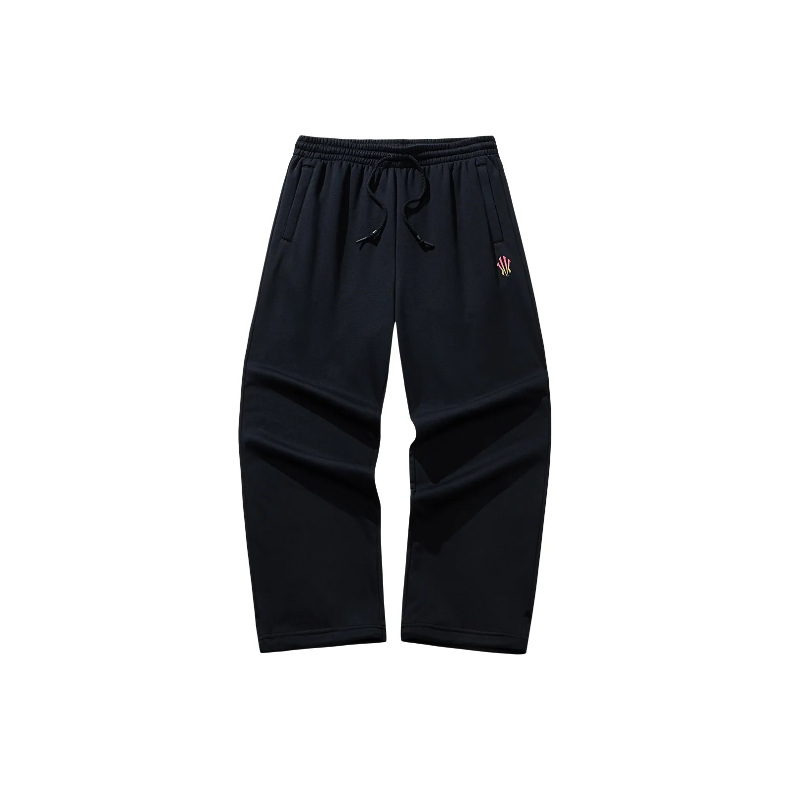 ANTA Вязаные тренировочные штаны унисекс основной цвет черный