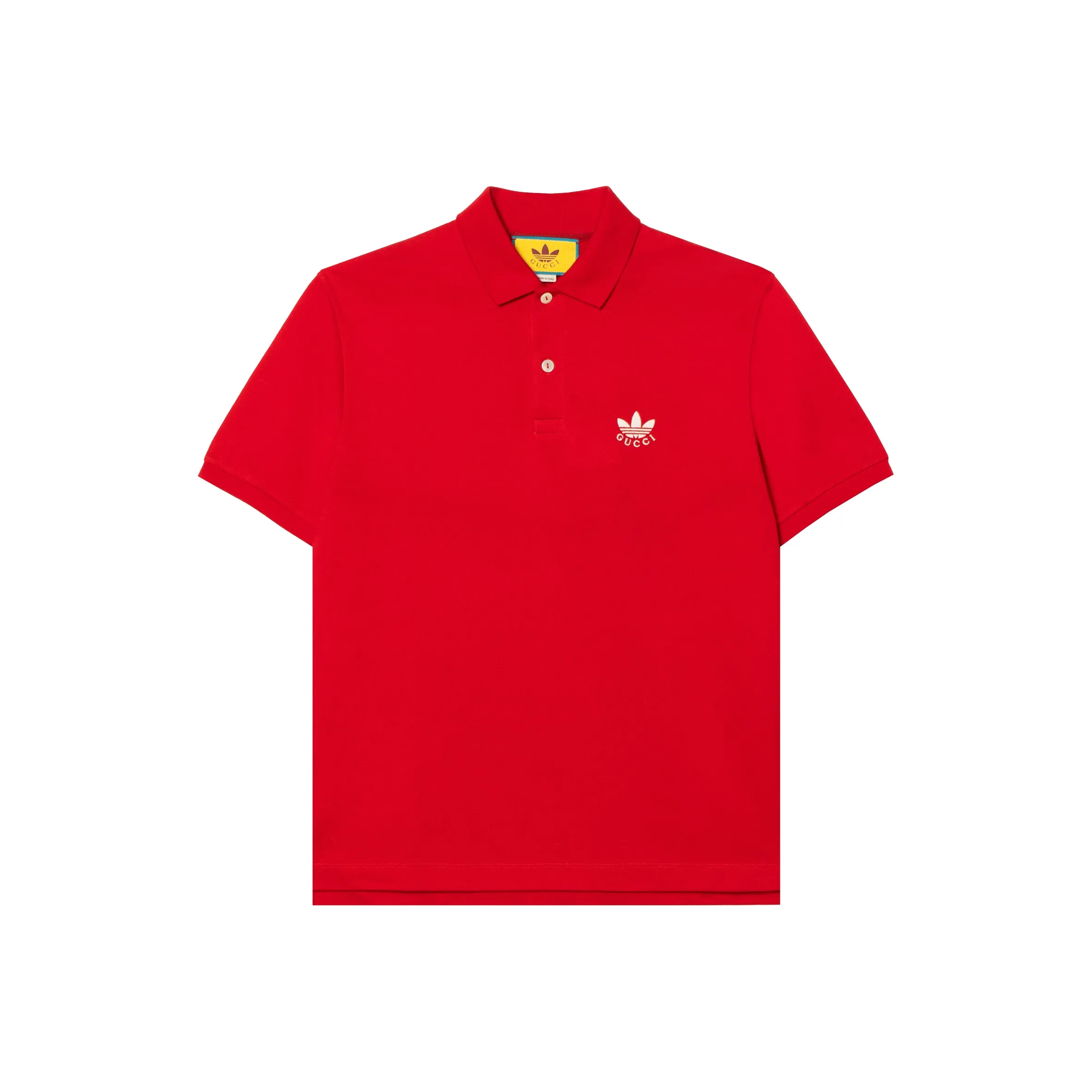 GUCCI X ADIDAS Originals GUCCI X ADIDAS Collaboration Поло Унисекс Красный