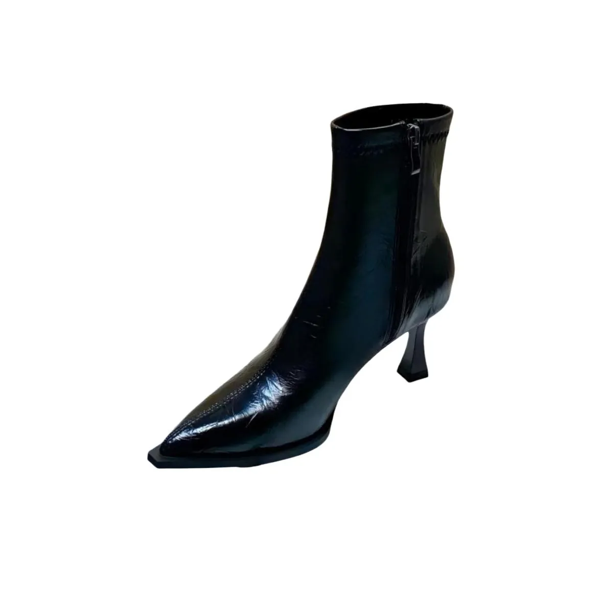 Wuji Винтаж Заостренный носок Ботильоны Женские