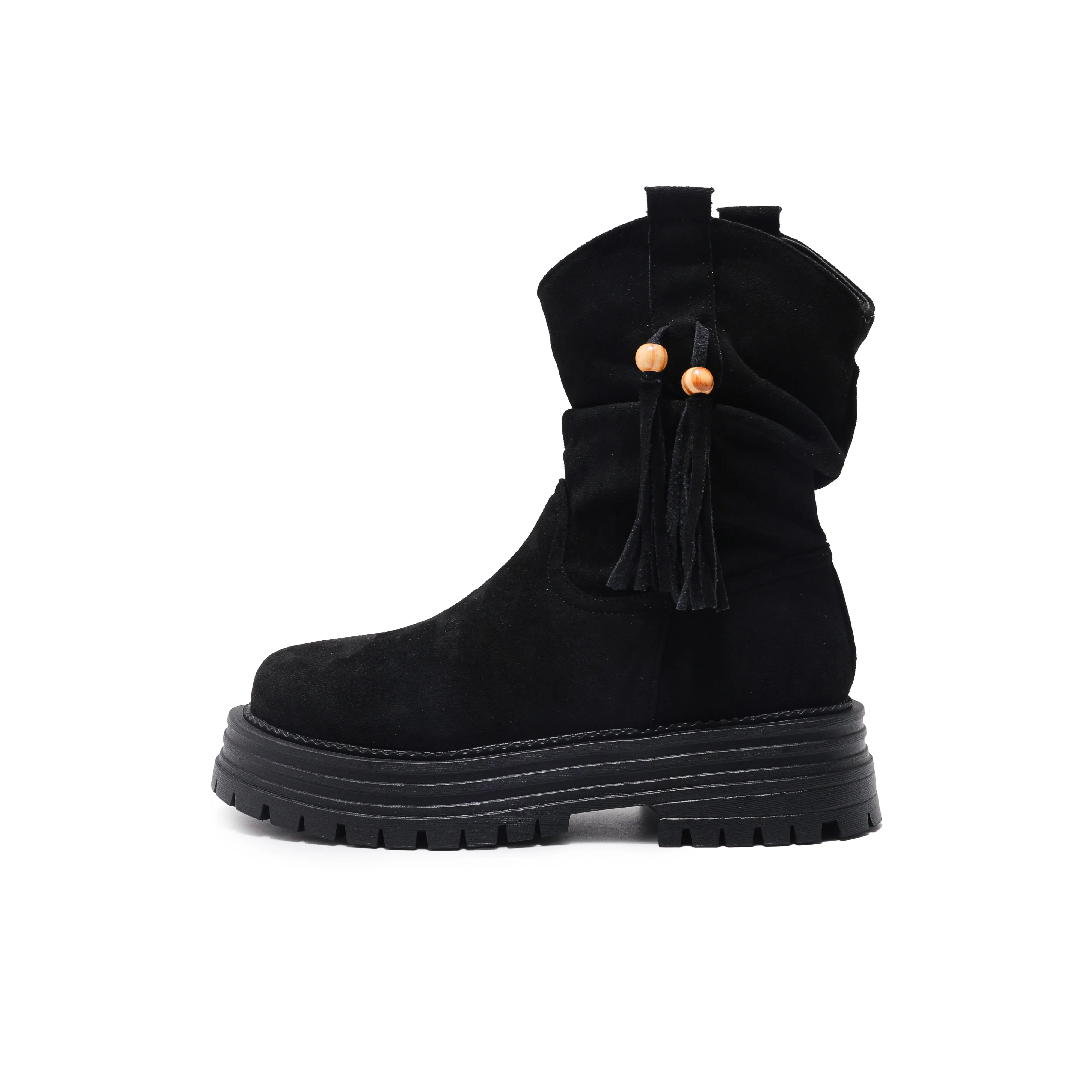 Be Good Корейский стиль Универсальный Модный Модный Удобный Повседневный Длинное голенище Ботинки 4CM Женские Gift Box Set