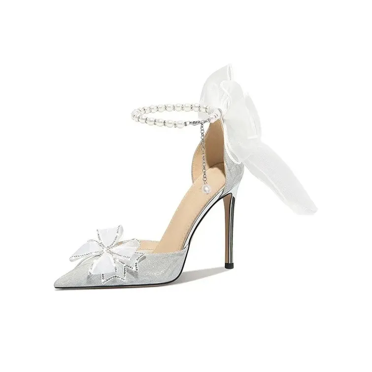 Be Good Высокие каблуки Женские Серебряные