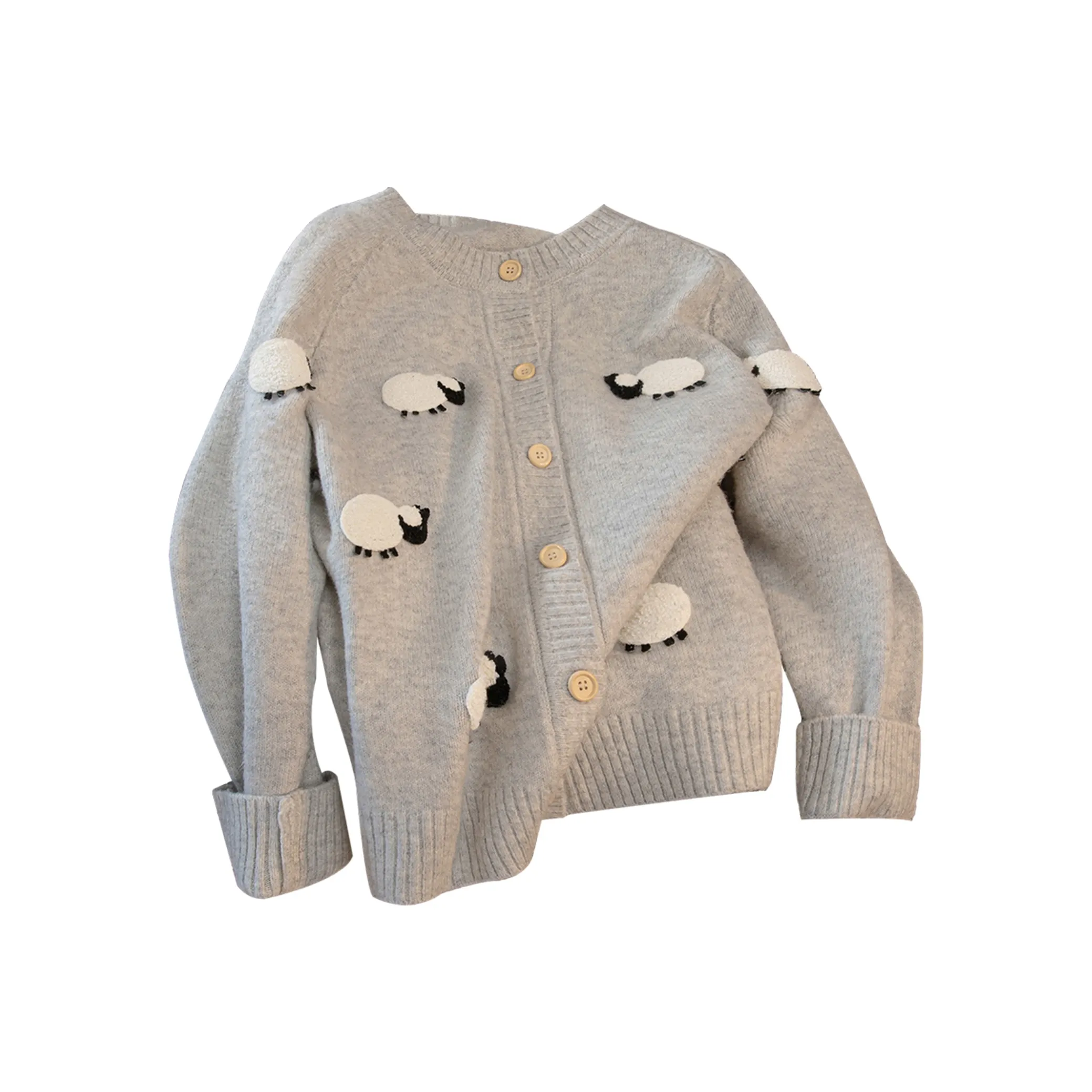 SIBAISHE Светлый Фотиния Серый Женский Свитер