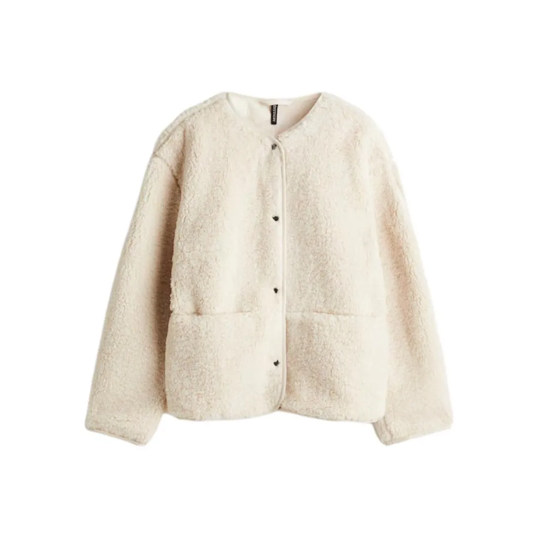 H M Light Beige Женские Вельветовые Куртки