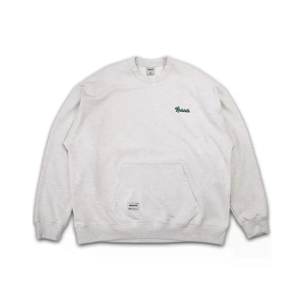 REBIRTHRABBIT Светло-серый Мужской Свитшот