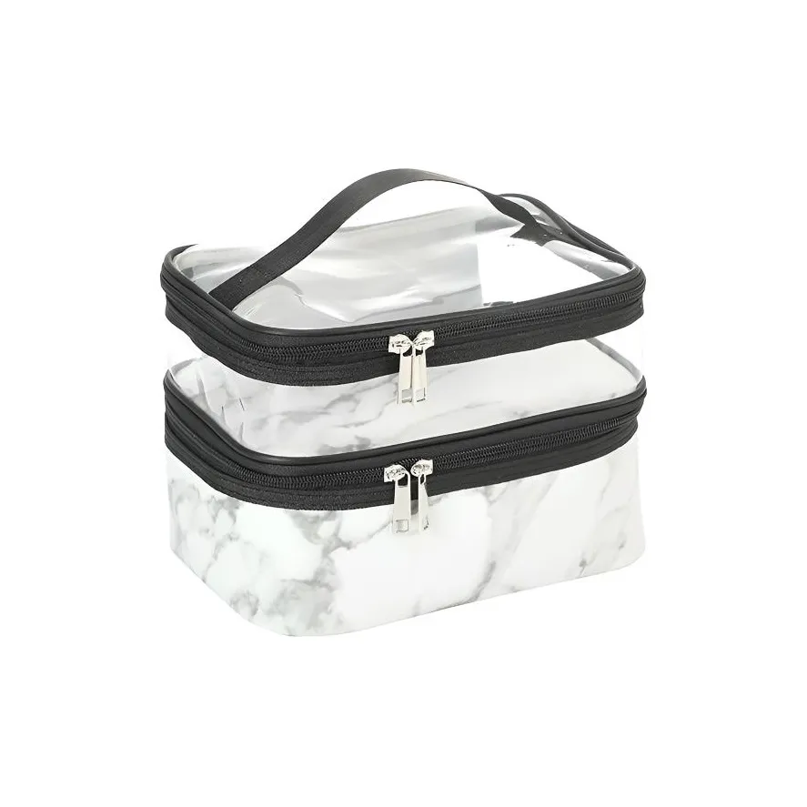 SMVP 2025 Матовый Модный PU Кожа Большая Емкость Сумка для Макияжа и Путешественных Косметичек Портативное Хранение Устойчивое к Пыли