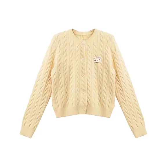 QIAOMONVHAI Желтый Универсальный размер Женский Трикотаж