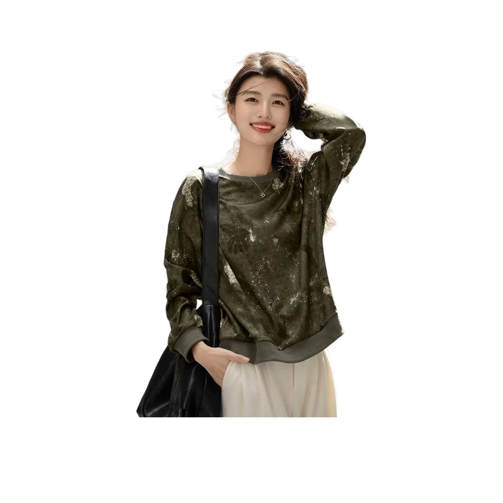 Dme Чайно-зеленый Женский Свитшот