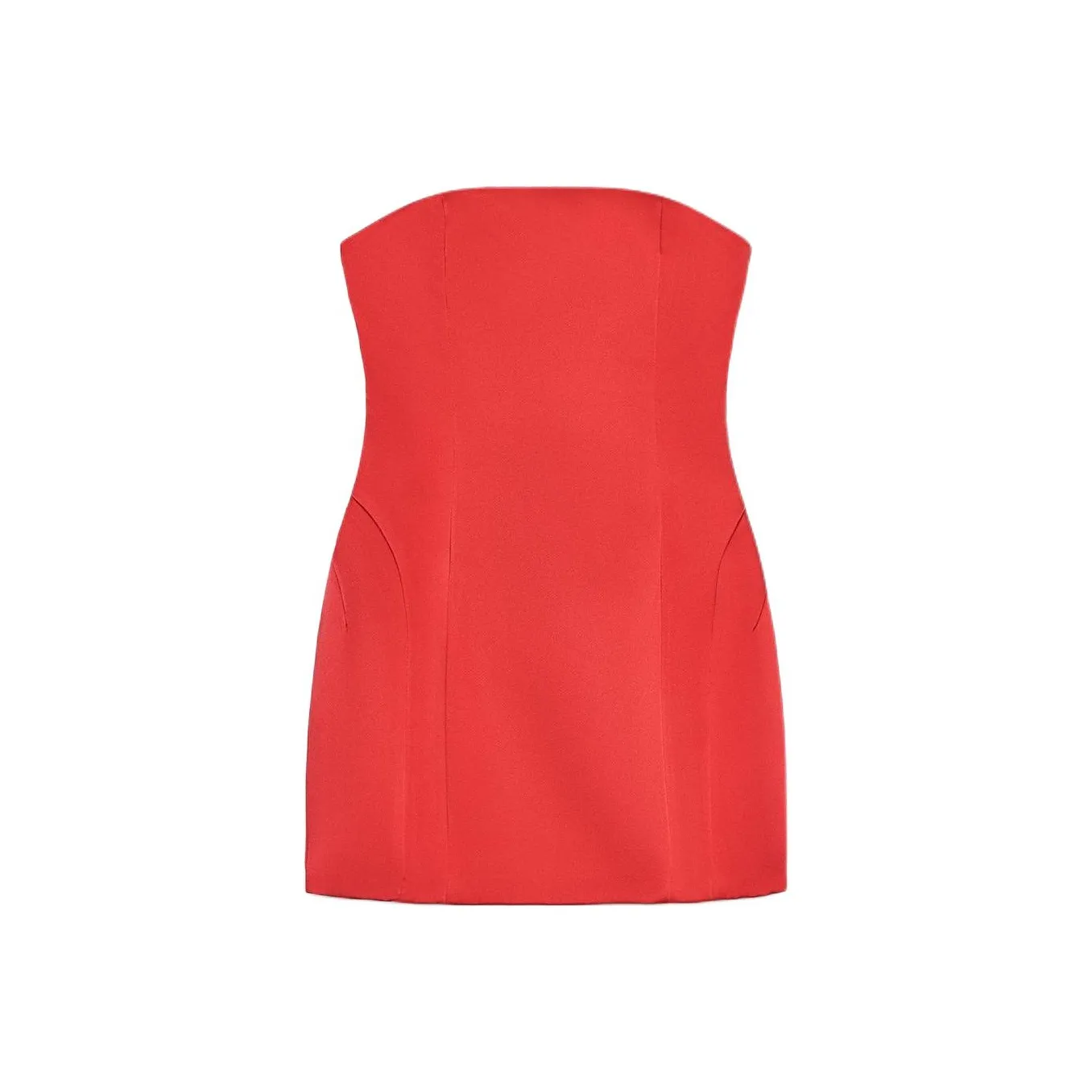 ZARA Red Женские Платья без рукавов