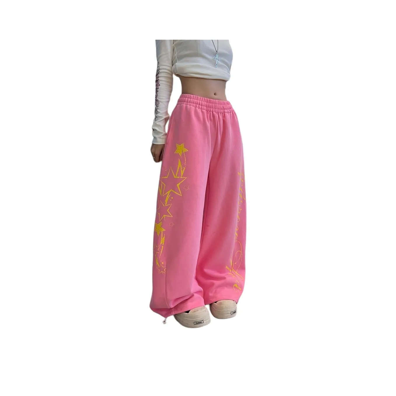 SRCG Розовые Женские Повседневные Брюки