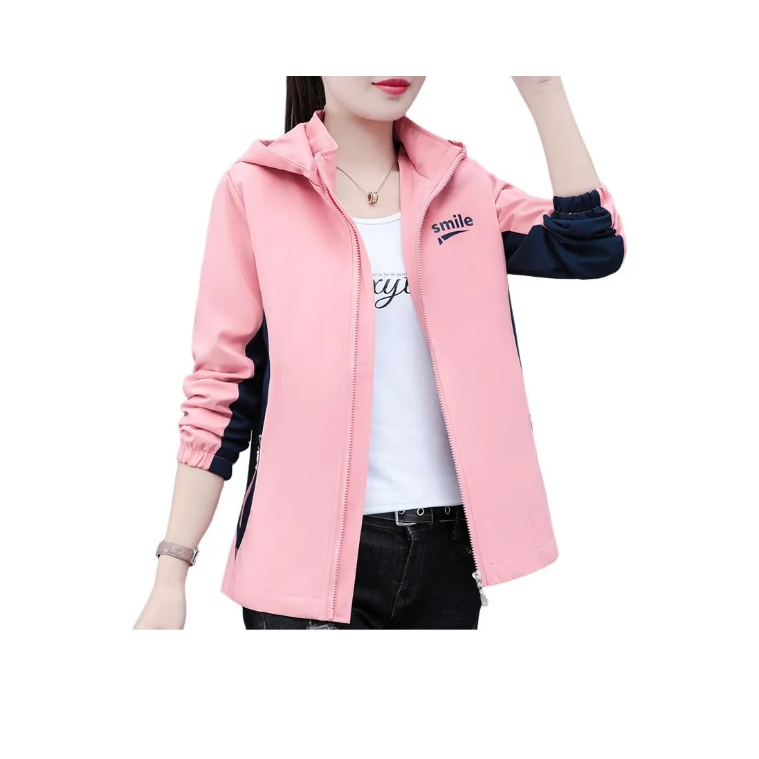 The Temptation Of The Muse Воротник-стойка С капюшоном Повседневные Куртки и Пальто Женские