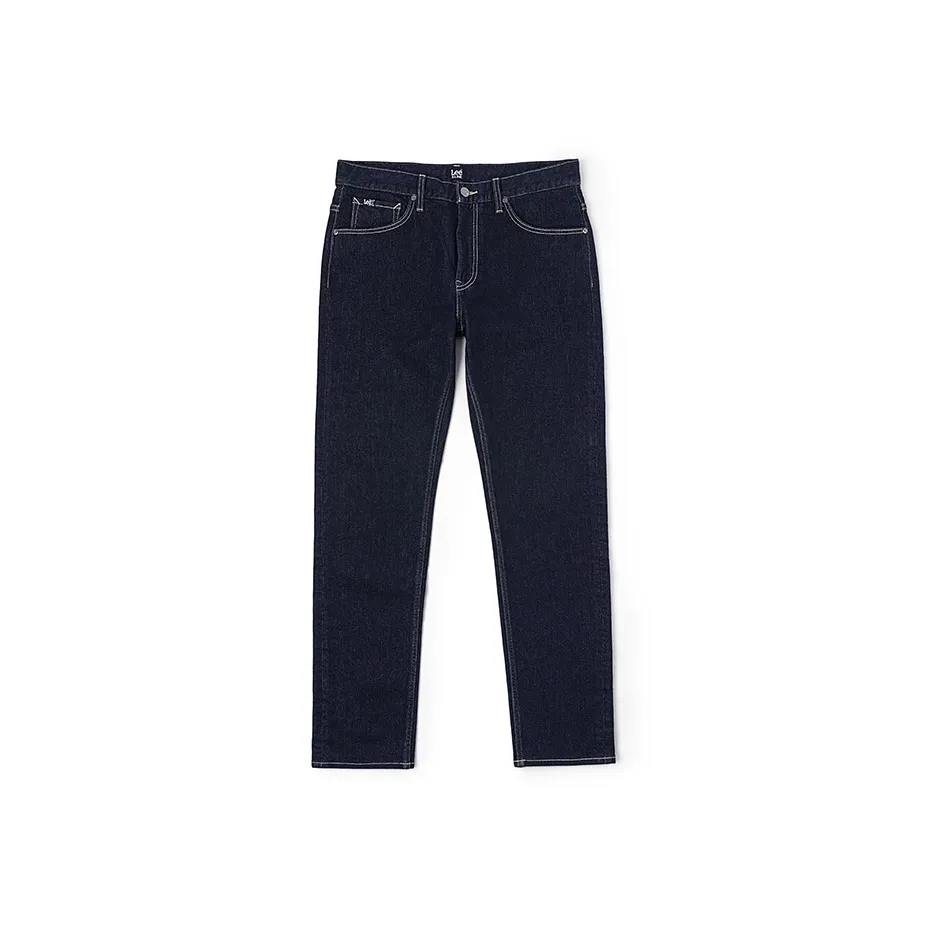 Lee Темно-синий Мужской Джинсы
