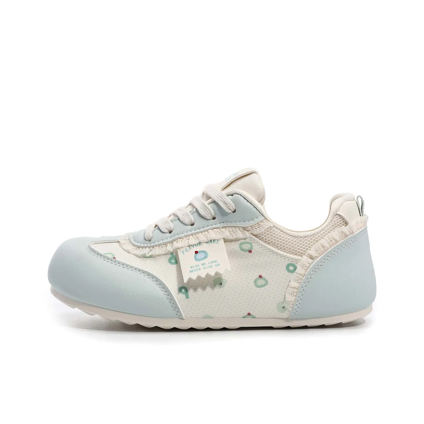 Feiyue Устойчивый к истиранию Дышащий Баланс Легкий Увеличивающий высоту Низкий Топ Повседневная обувь Женская Экрю