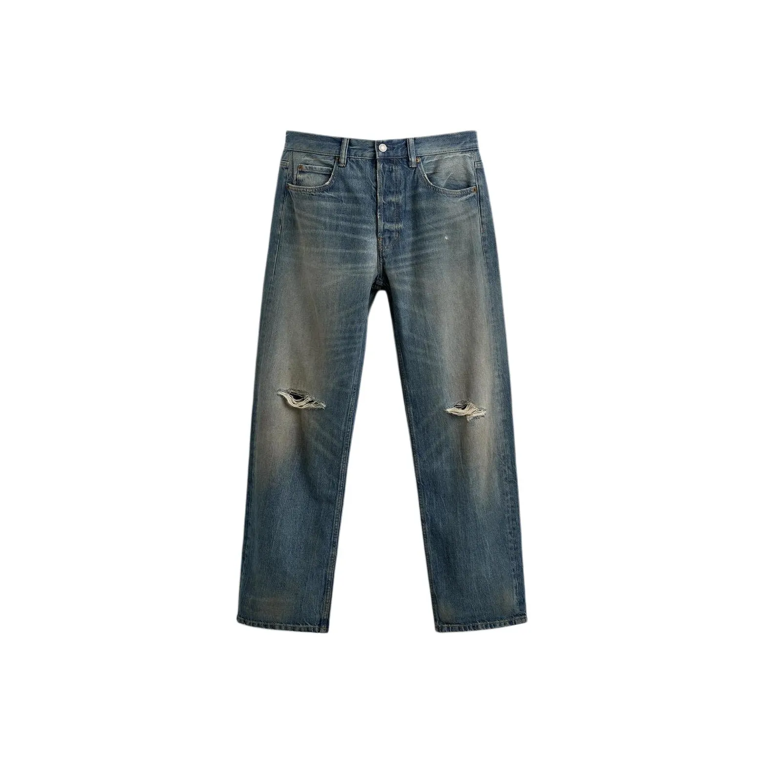 ZARA Medium Blue Men's Jeans ZARA Средне-синие мужские джинсы