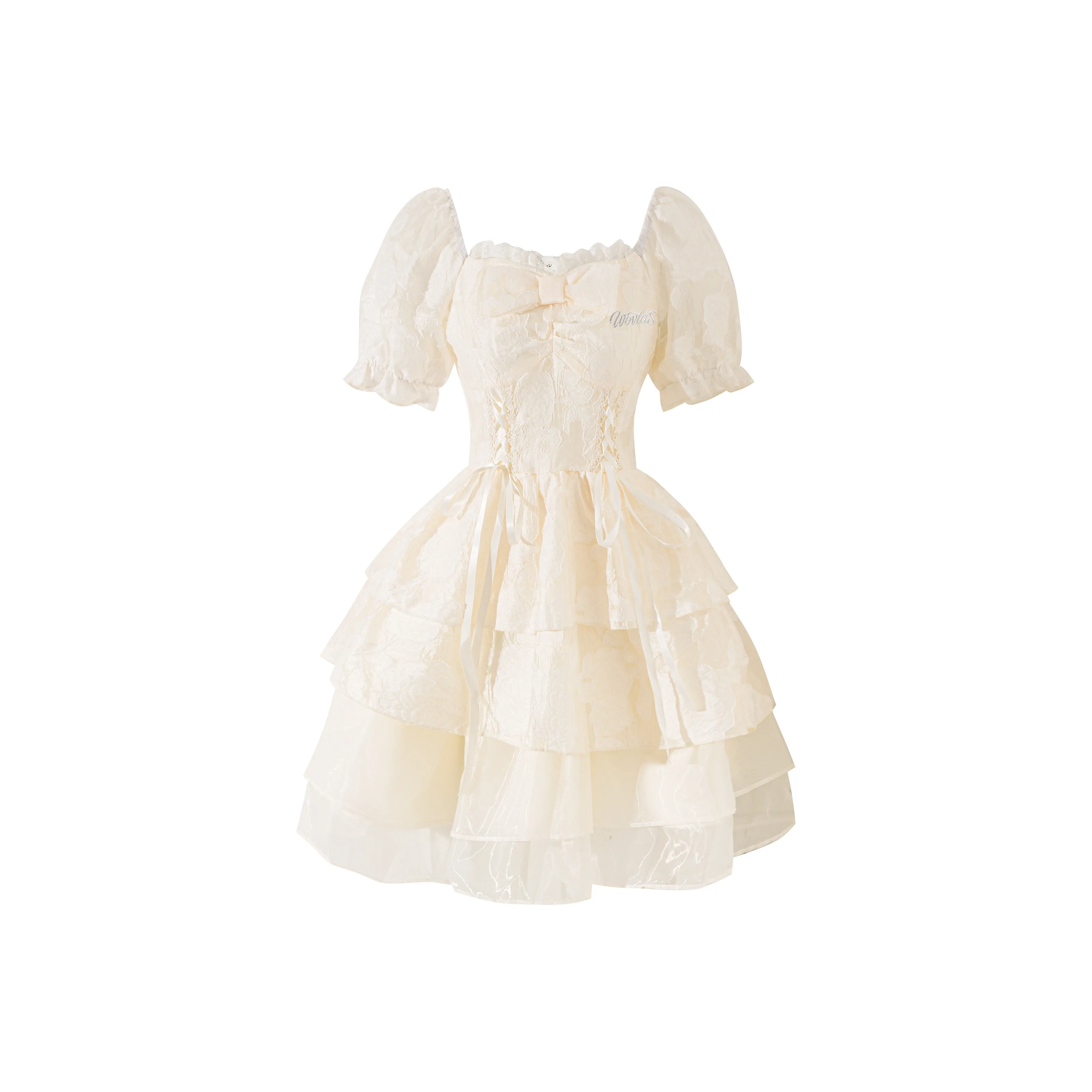 WOVLAS Короткий рукав Платье Женское