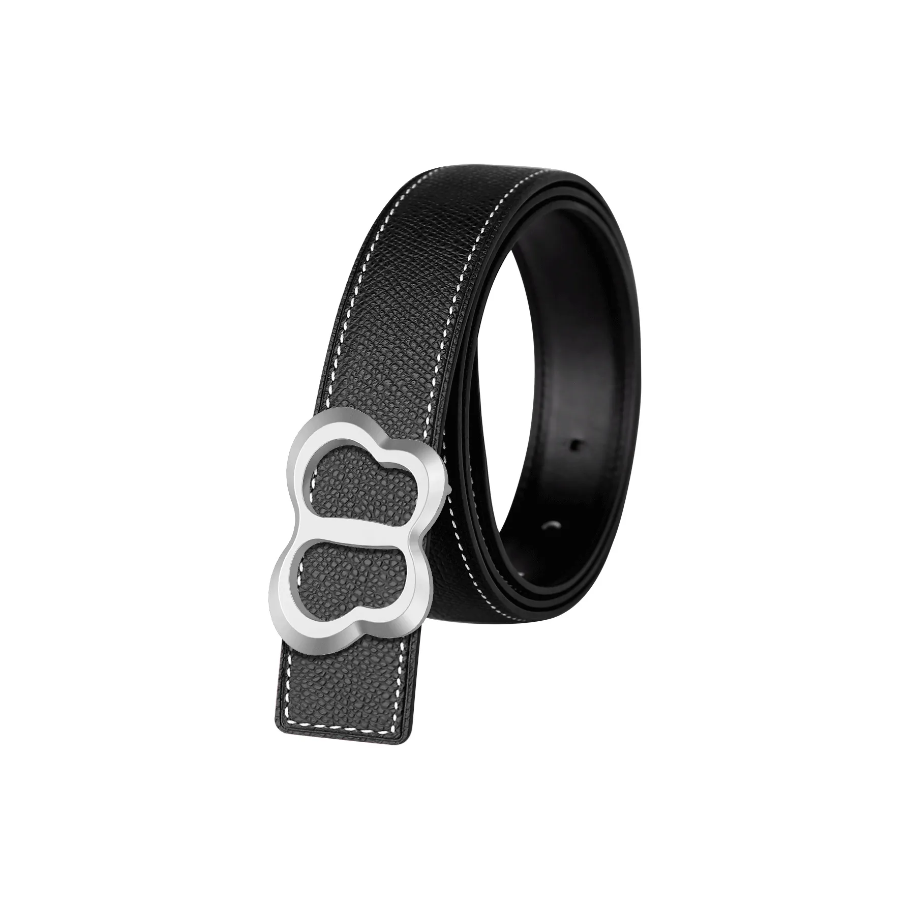 JINDUN Ремни из лощеной коровьей кожи женские 2,4 см