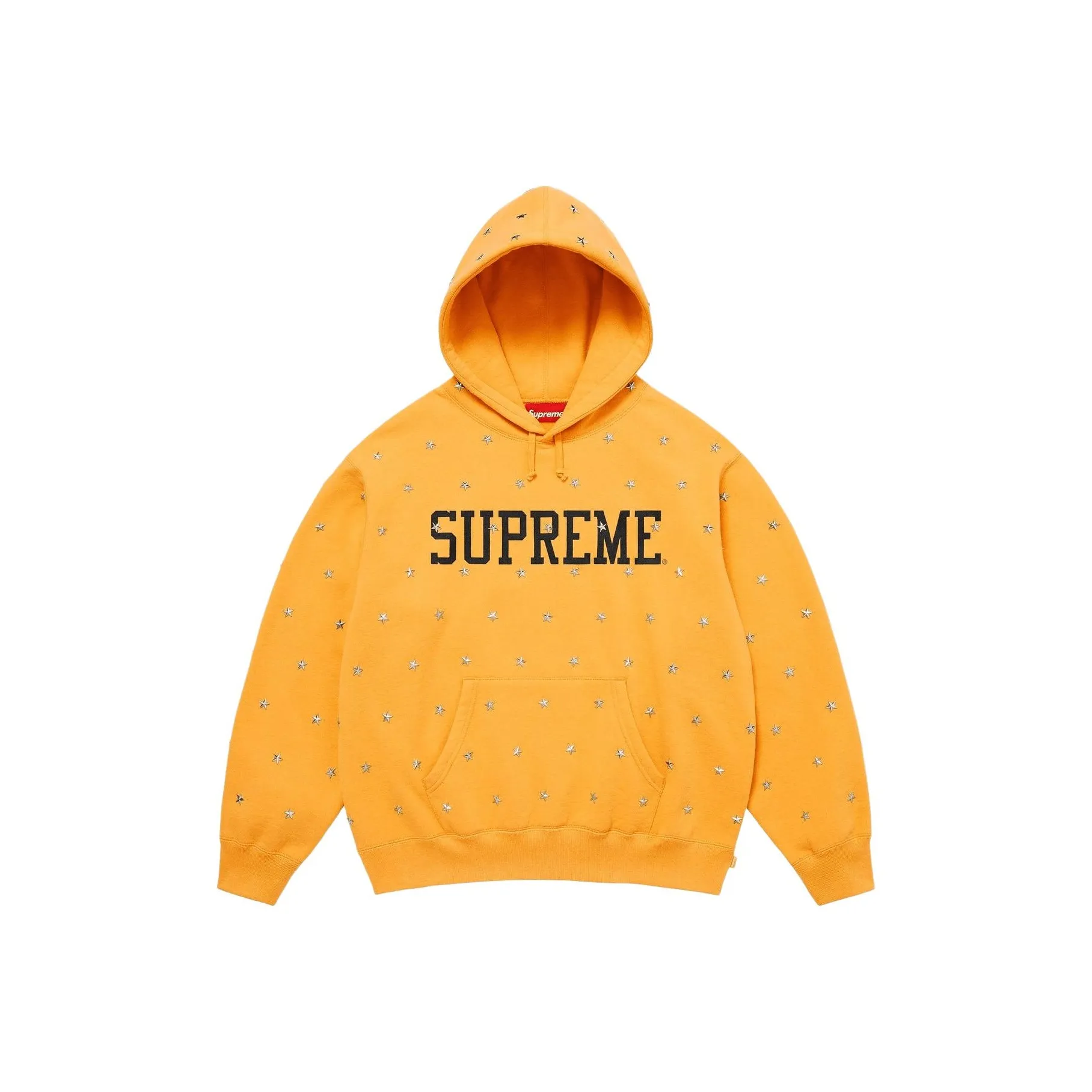 Supreme Fw25 WEEK10 Звезды Утепленный свитшот с шипами Унисекс