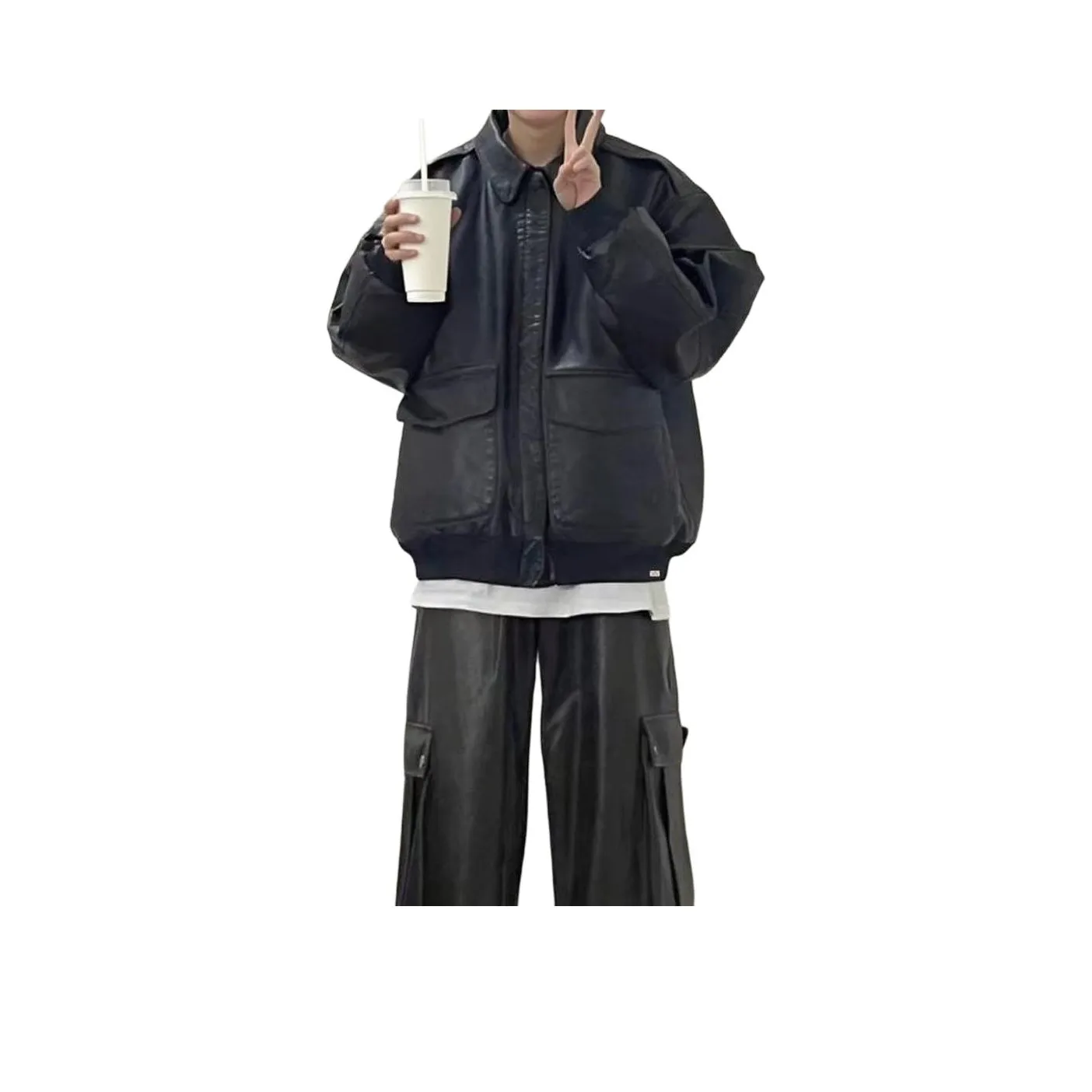 Nordic Raiders Кожа Куртка Унисекс