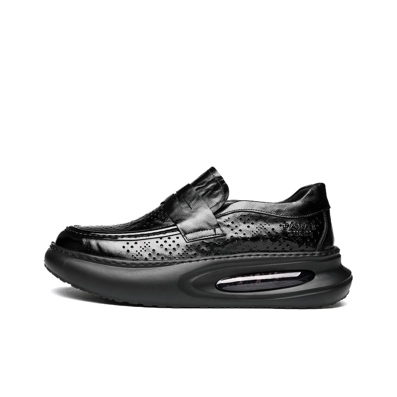 FAPAI Обувь Низкий Топ Черный Slip-On Cut-Out Мужская