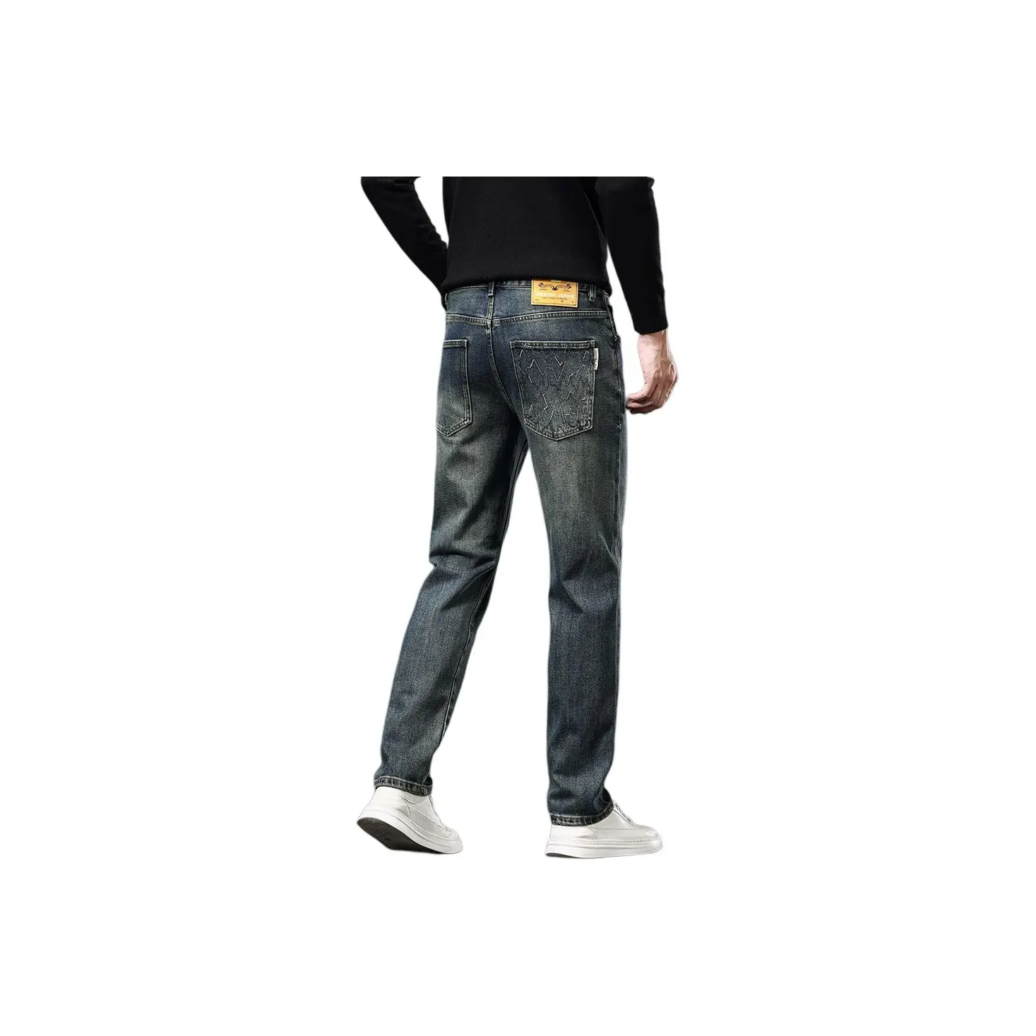 ZENGZHI Джинсы Облегающий крой Прямой крой Унисекс