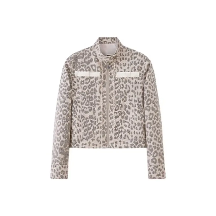 TSKIU Леопардовый принт Женские Куртки