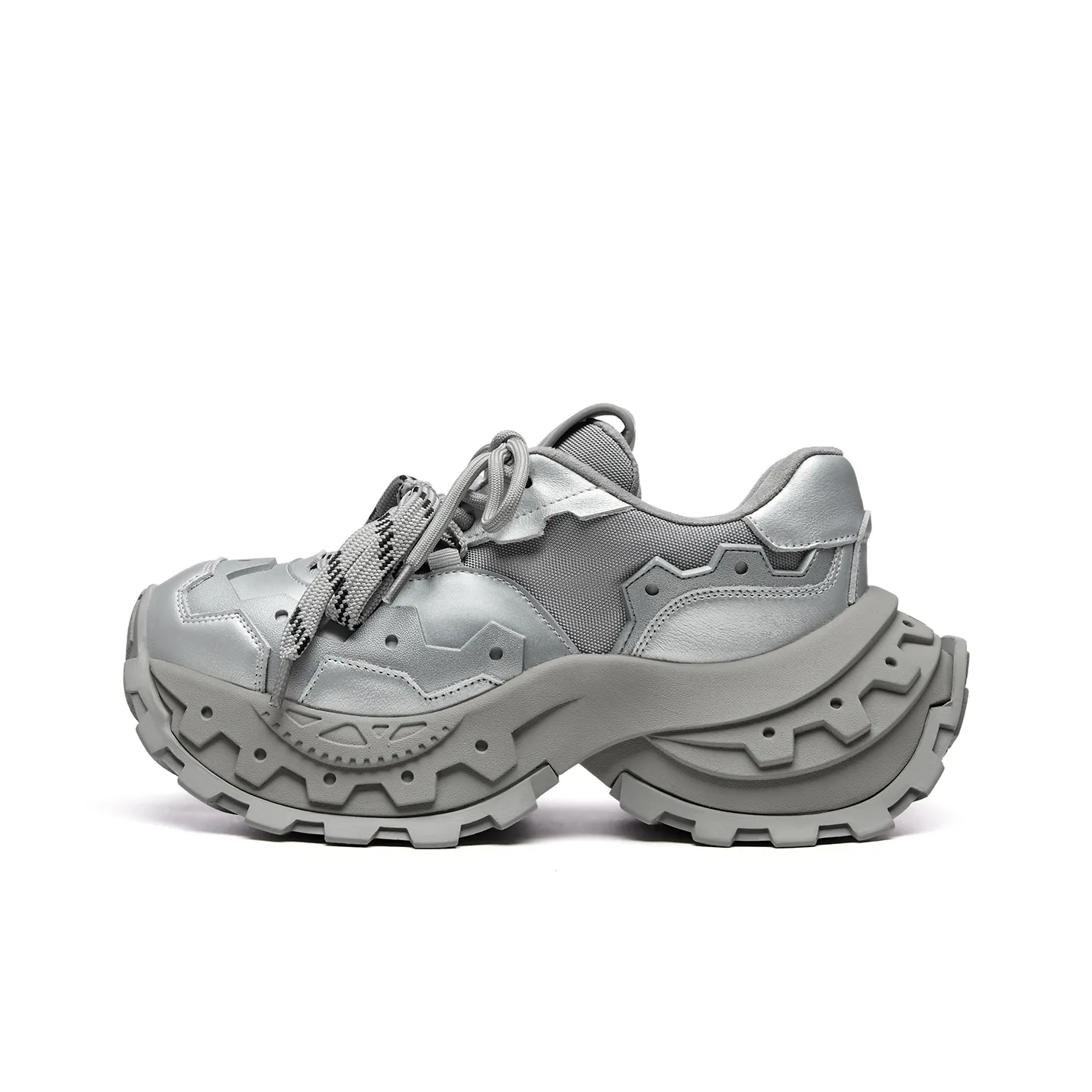 XMZY Modern Girl Time Gears визуально увеличивает рост Низкий топ Толстая подошва Женские кроссовки