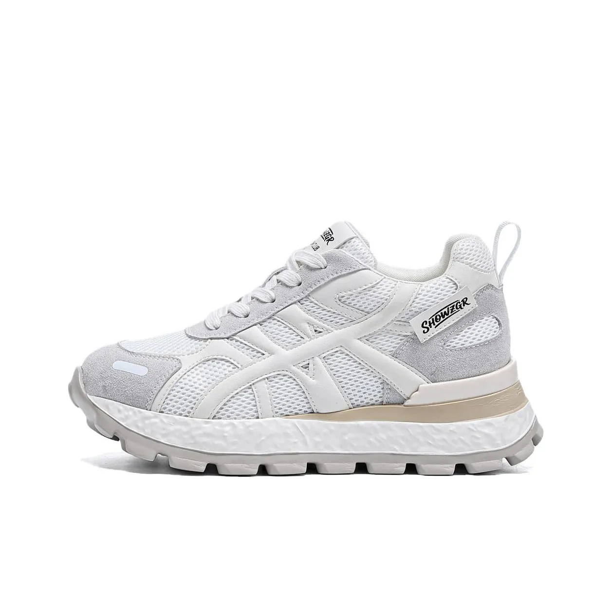 ZGR Толстая подошва Скрытый клин Повседневная обувь Женская