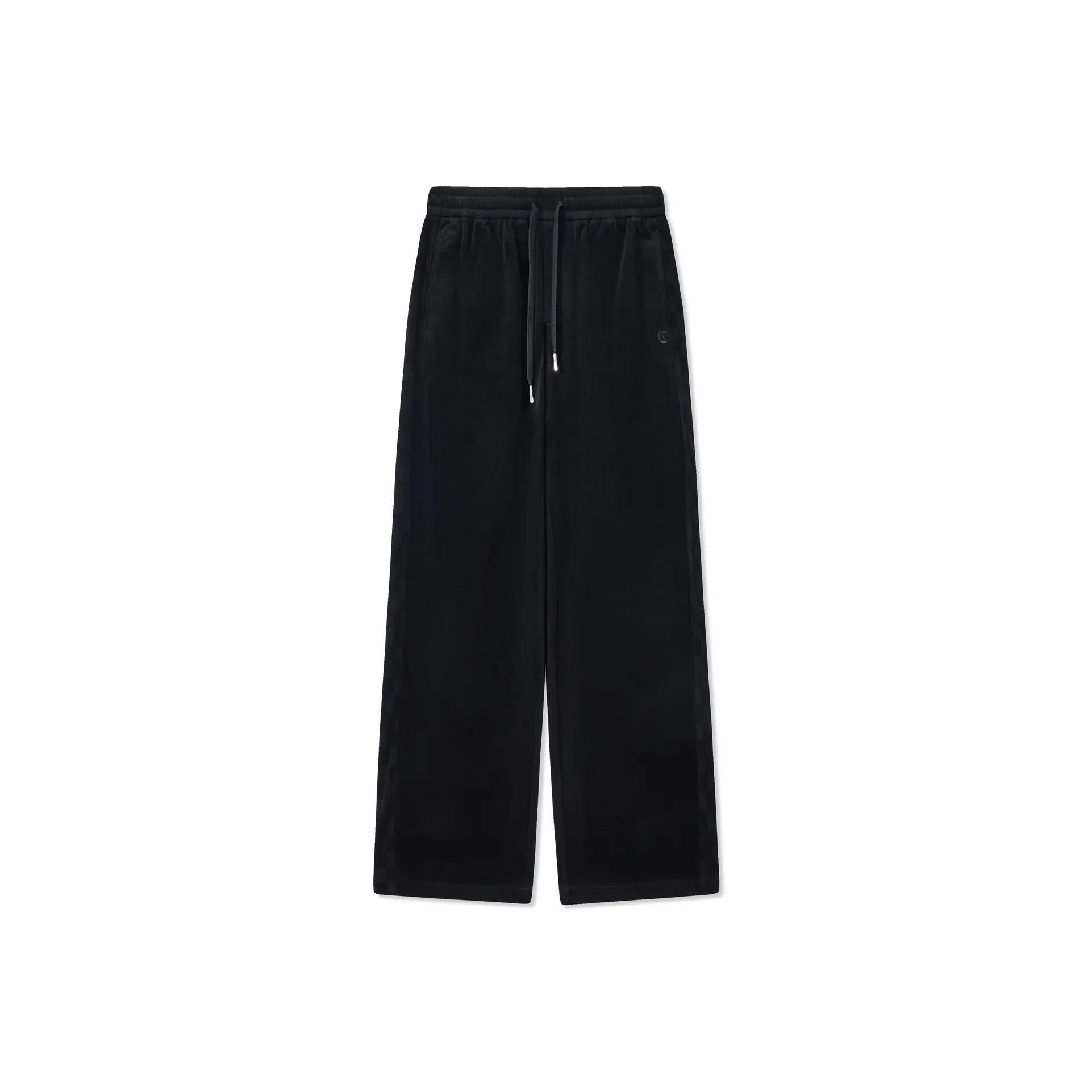 Cabbeen Угольный Черный Утолщенный и с флисовой подкладкой Мужские Повседневные Штаны