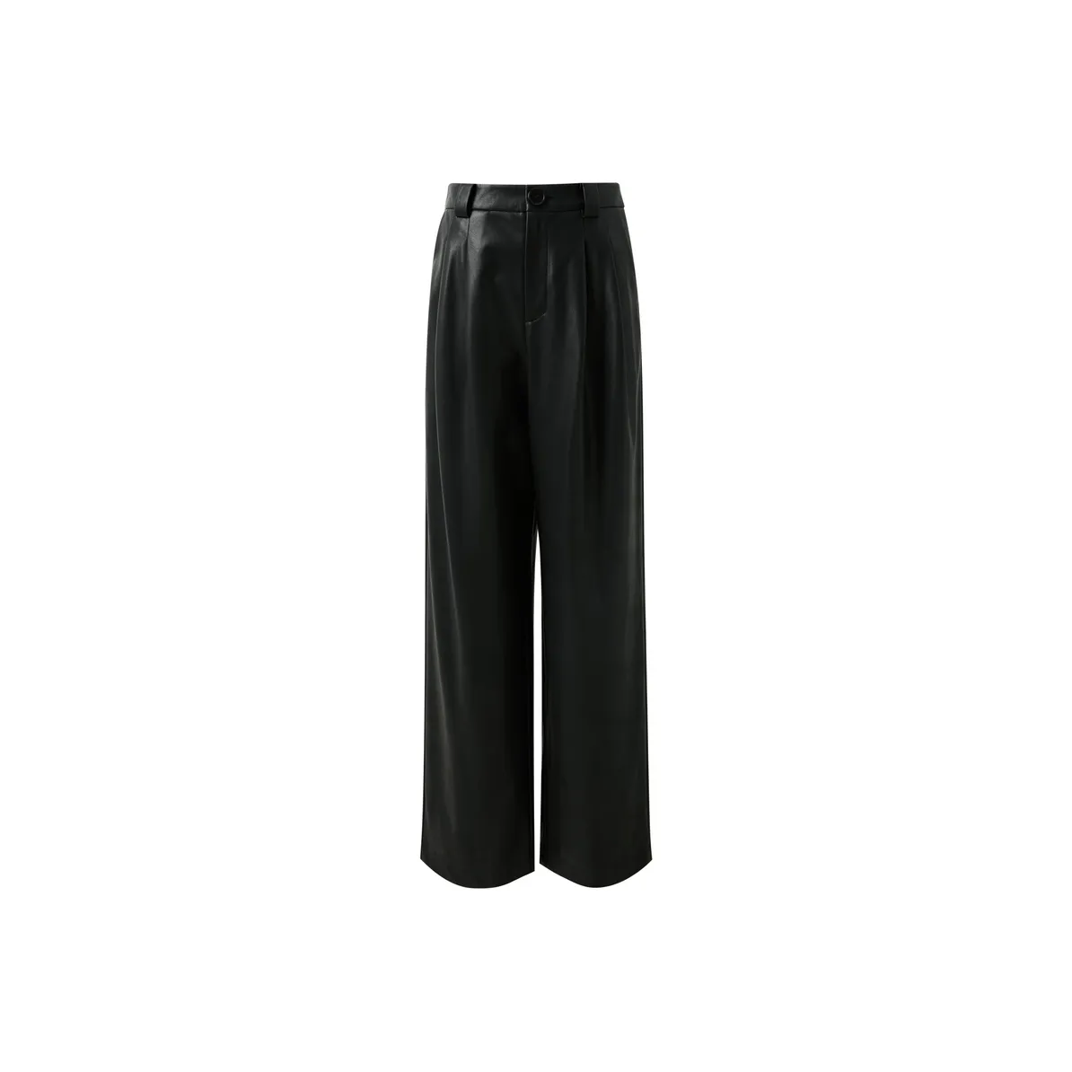 3COLOUR Классический черный Женские кожаные брюки