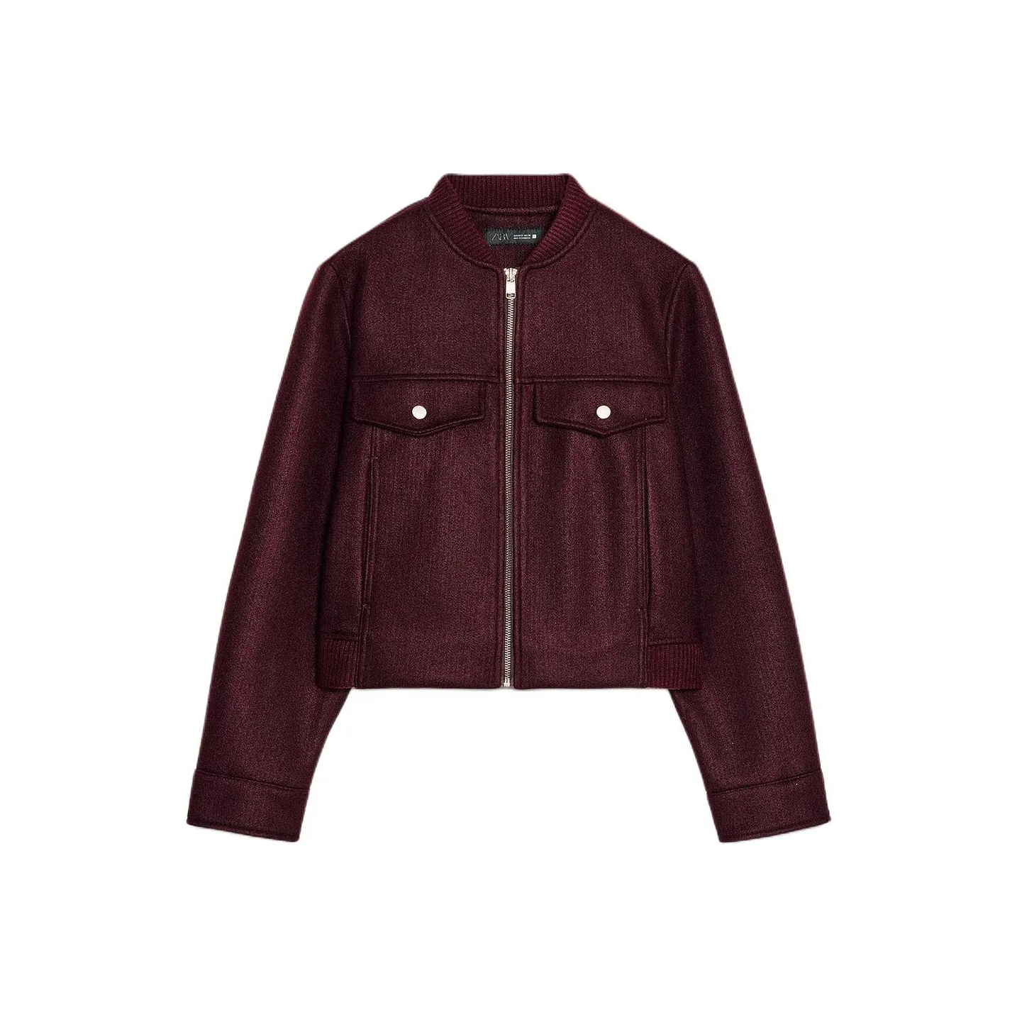 ZARA Бордовый Красный Женский Куртки