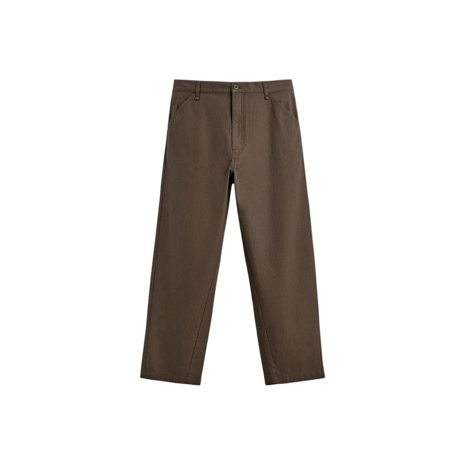 ZARA Коричневый Мужской Повседневный Брюки