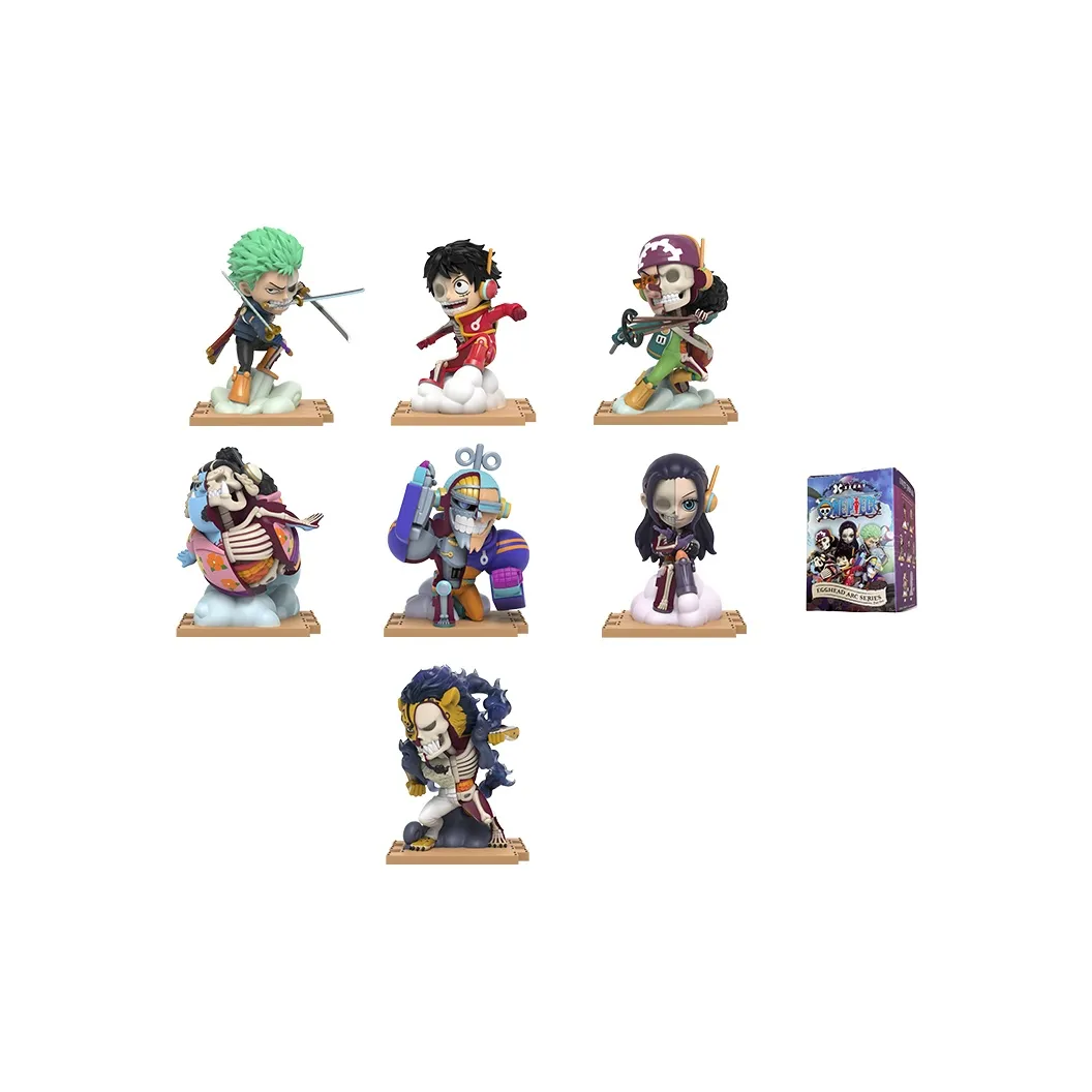 TOP TOY One Piece x Jason Freeny Коллекция Остров OF Яйца Оригинальный Слепые коробки Один Mystery Коробка Целая коробка 6 шт