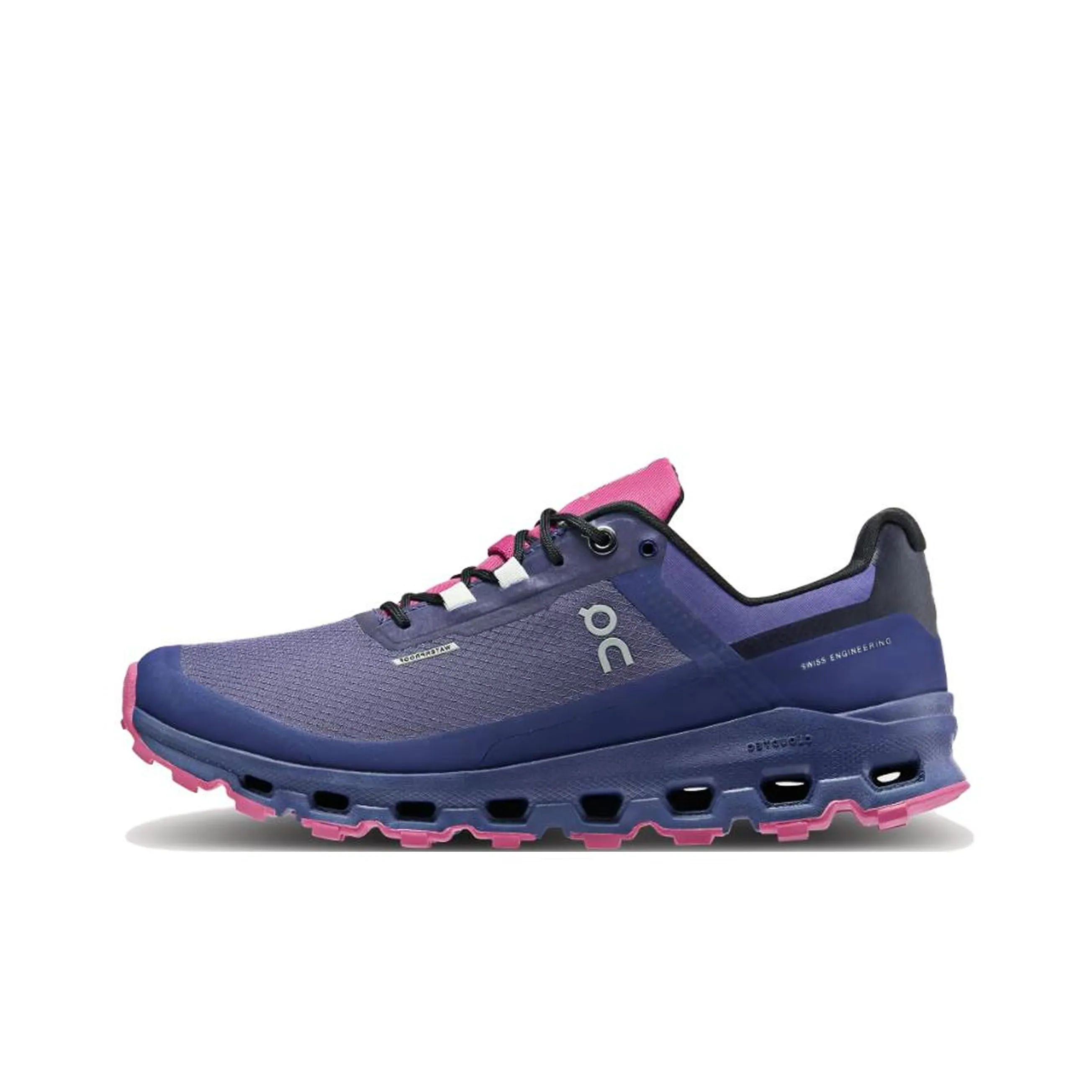 On Cloudvista Collection Cushioned Slip-Resistant Abrasion-Resistant Low-Top Running Shoes Women's Blue Purple