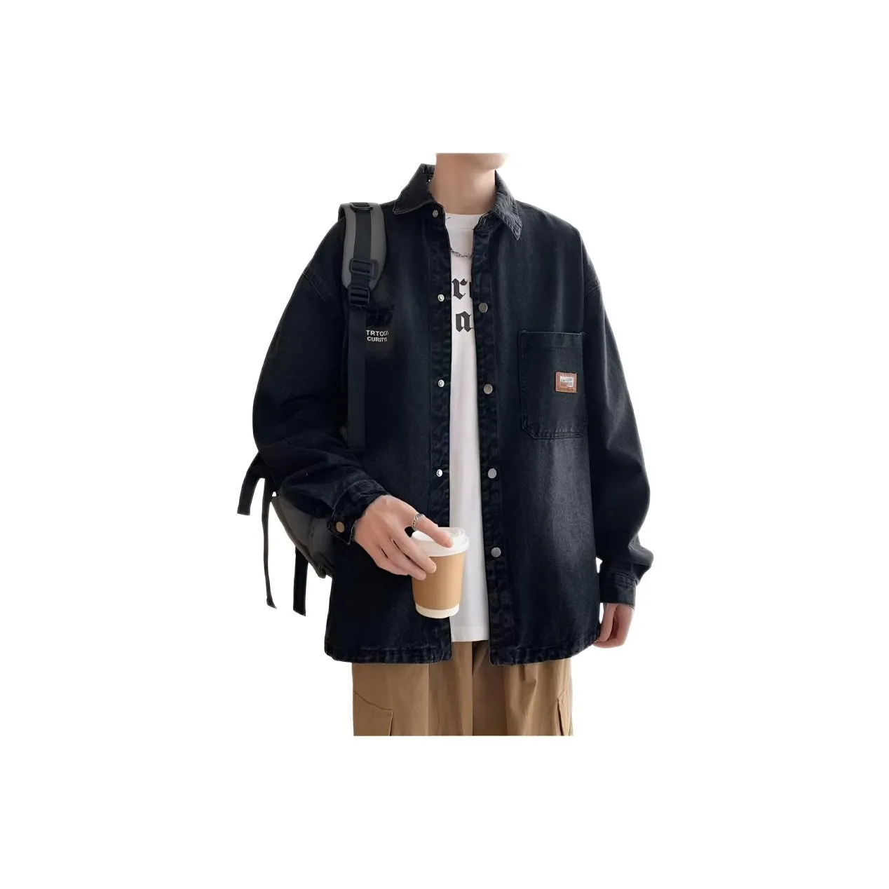 TONYBEAR Мода Нишевый Повседневный Универсальный Дизайн Роскошь Свободный крой Куртка Мужская