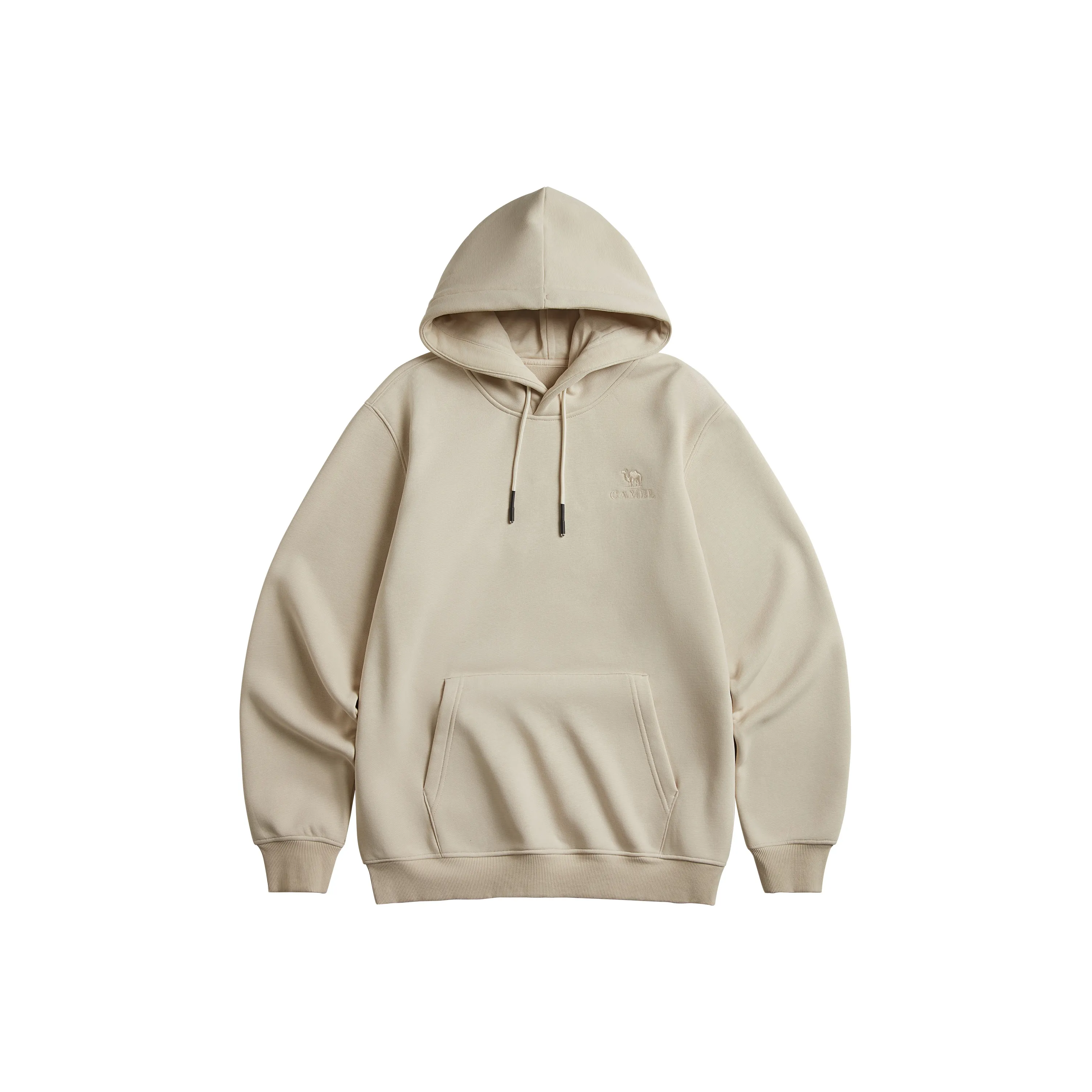 CAMEL Длинный рукав Свободный крой Спортивный топ Тяжелый худи Унисекс