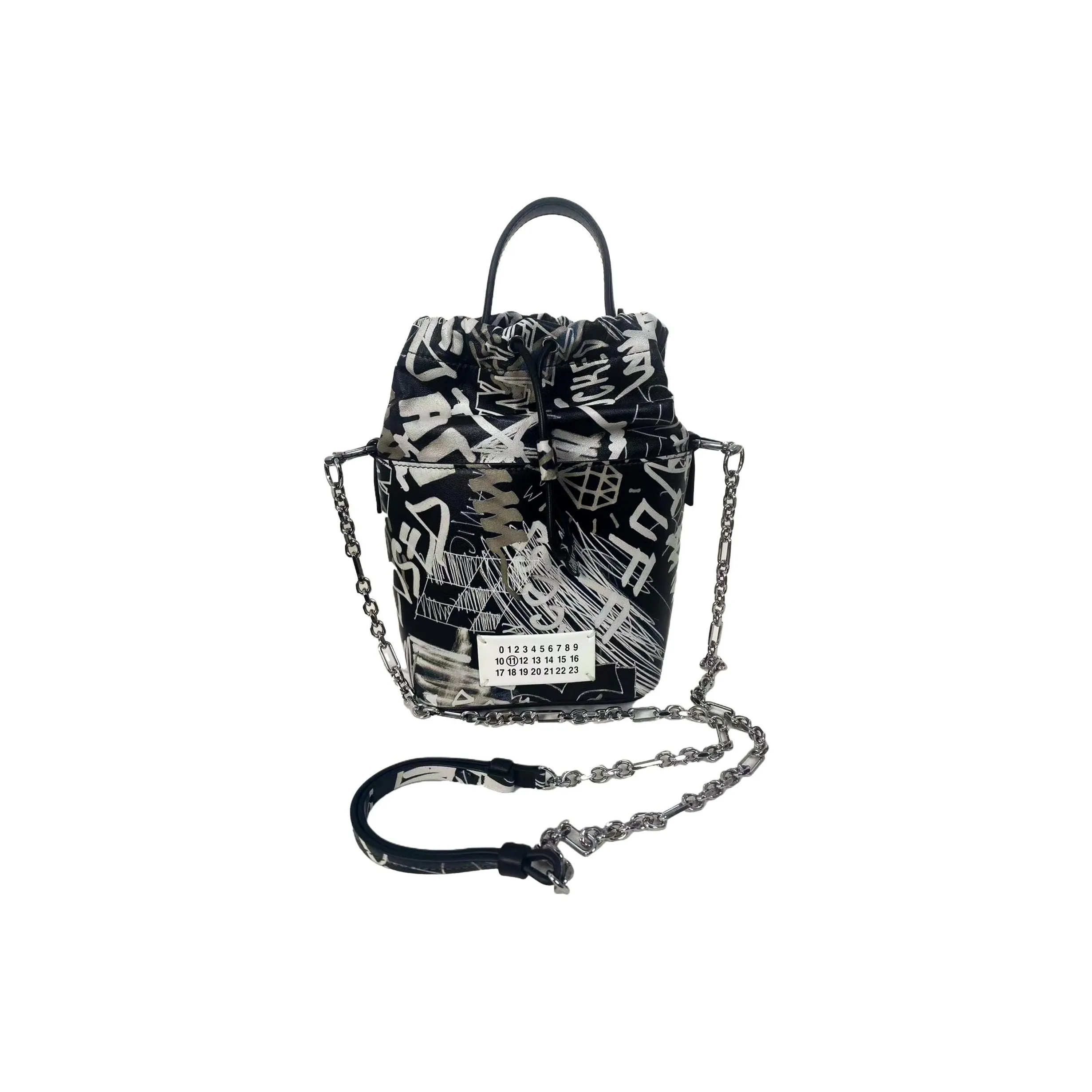 Maison Margiela Числа Логотип Сумка Стандартная Женская Черная