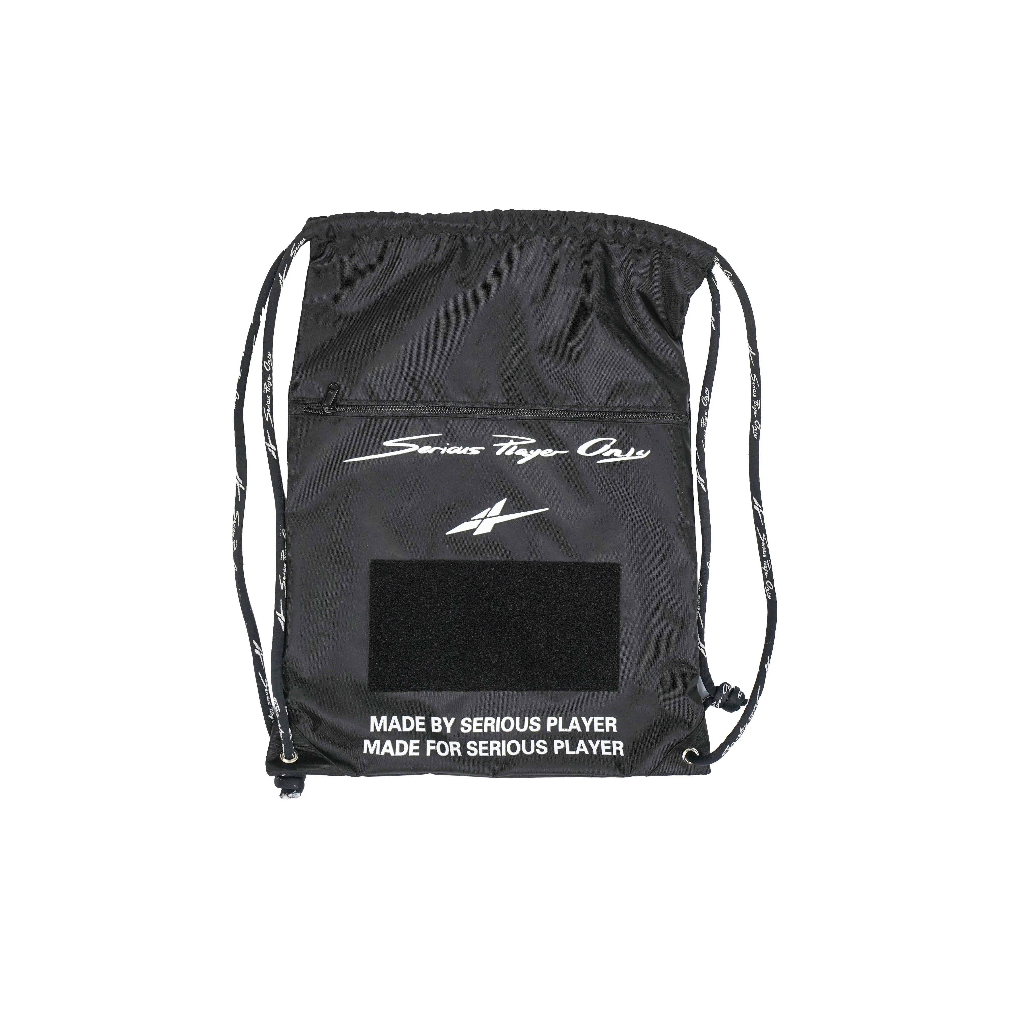 Serious Player Only Полиэстер Шнурок Сумка Рюкзак Стандартный Унисекс Черный