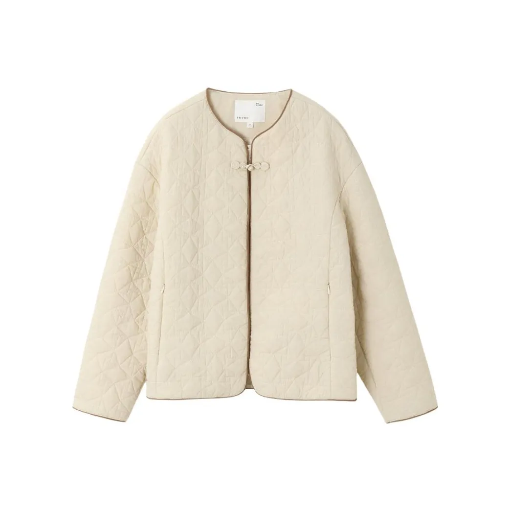 IHIMI Кремовый Желтый Женские Пуховики